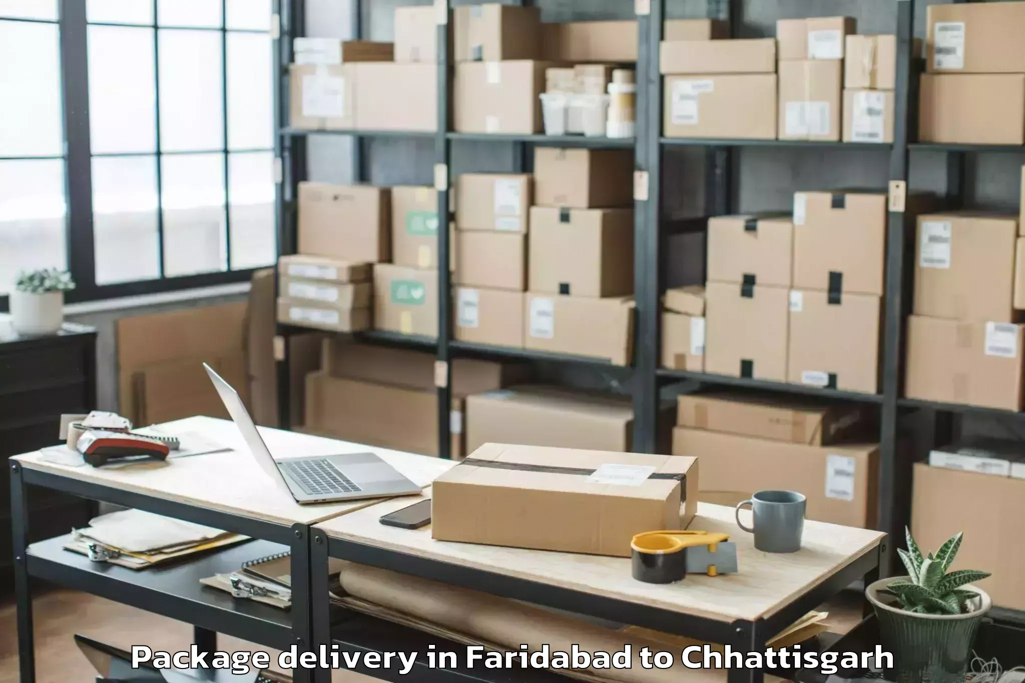 Leading Faridabad to Narharpur Package Delivery Provider